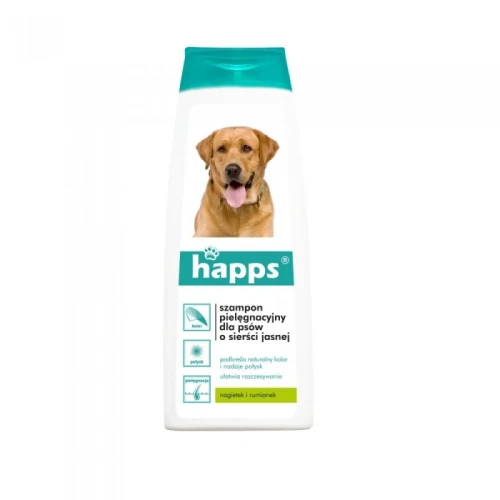 BROS   HAPPS Szampon przeciw kleszczom do sierści jasnej 250ml