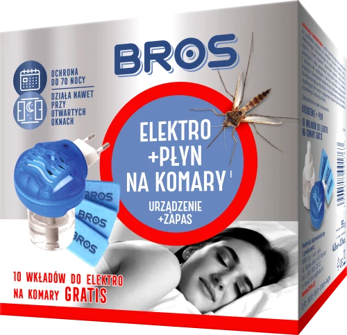 BROS   Elektro Płyn na komary 60nocy do elektrofumigatora 