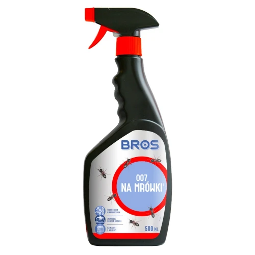 Bros 007 spray na mrówki 500ml technologia mikrokapsułek działa do 3 miesięcy