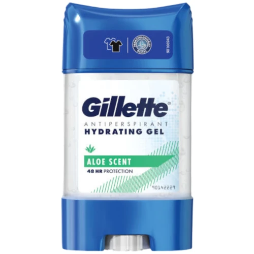 Gillette Hydrating Gel Aloe Scent antyperspirant dla mężczyzn w żelu 70ml 48h ochrony sztyft