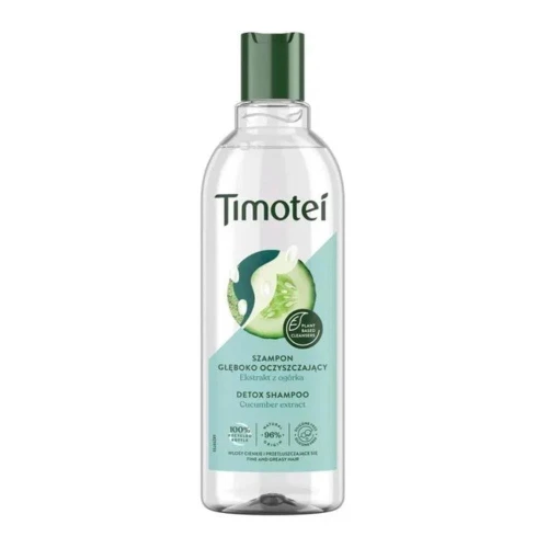 Timotei Detox szampon głęboko oczyszczający 400ml ekstrakt z ogórka 0% silikonów