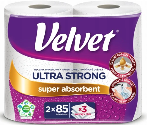 VELVET   Ręcznik papierowy Ultra Strong Biały  A 2 /9/