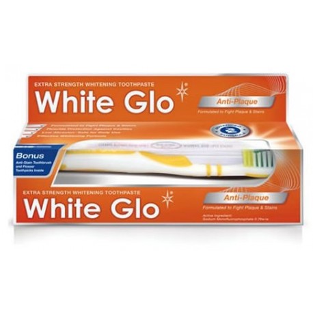 WHITE GLO Pasta Anti-Plaque przeciw kamieniowi nazębnemu 150g