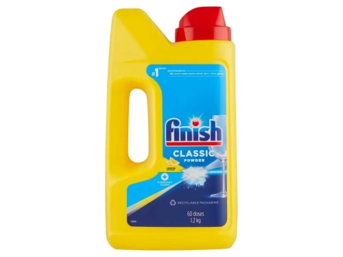 Finish Classic Powder proszek do zmywarki 1,2kg Lemon Sparkle 60 dawek cytrynowy