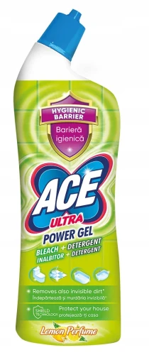 ACE Ultra żel do WC 750 ml Lemon – z wybielaczem i detergentem