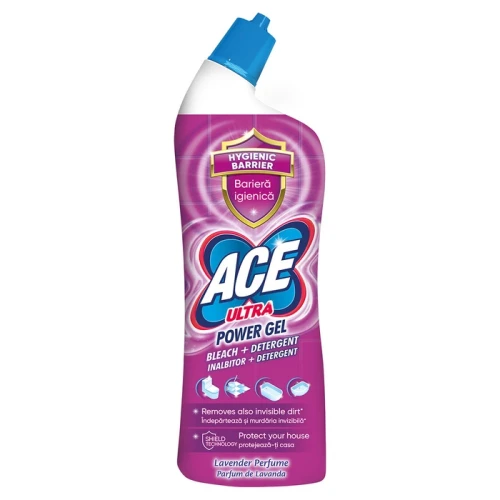 ACE Ultra żel do WC 750 ml Lawenda – z wybielaczem i detergentem