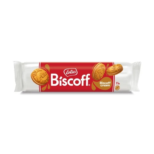LOTUS Biscoff Ciastka z kremem 110 g – kruche ciasteczka z kremem Biscoff, słodka przekąska do kawy