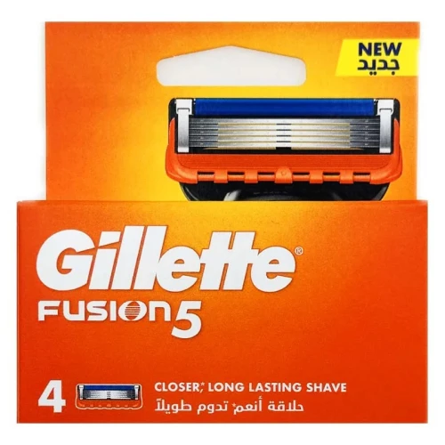Gillette Fusion5 wkłady do maszynki do golenia 4 sztuki oryginalne ostrza męskie Fusion
