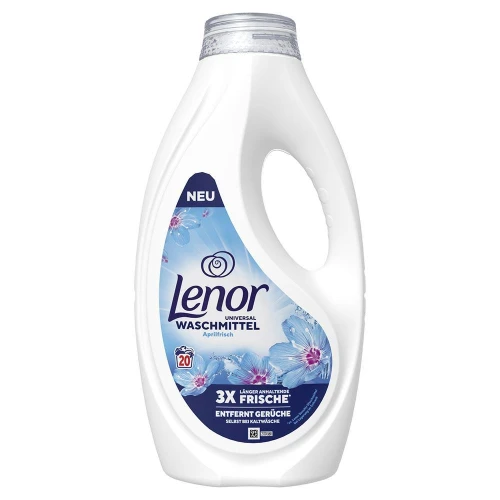 Lenor niemiecki żel do prania Universal Aprilfrisch 1 litr 20 prań płyn do białego i jasnego DE