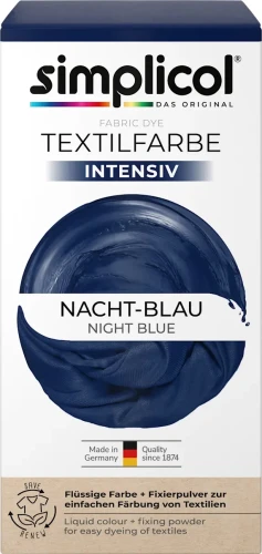 SIMPLICOL Barwnik do tkanin Intensywny Nocny Błękit 560 g – niemiecki barwnik do prania