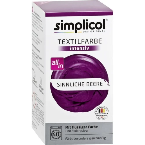 SIMPLICOL Barwnik Intensywny 560 g Sinnliche Beere – zmysłowa jagodowa głębia z niemiecką jakością