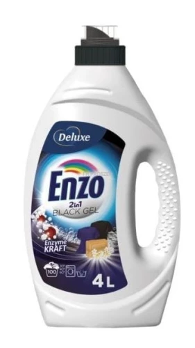 Deluxe Enzo niemiecki żel do prania Black 4 litry 100 prań płyn do czarnych i ciemnych tkanin 2w1 DE