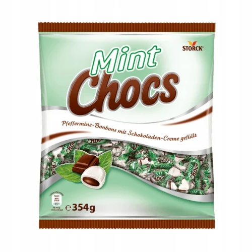 STORCK   Cukierki czekoladowo-miętowe 354g Mint Chocks DE /15/
