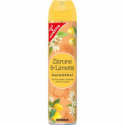 G&G   Odświeżacz powietrza w sprayu 300ml Zitrone & Limette DE  /12/ - Sklep i hurtownia FH German