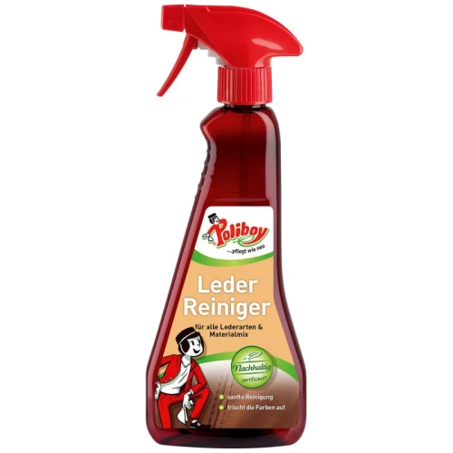 Poliboy niemiecki spray do czyszczenia skór 375ml Leder Reiniger do wszystkich rodzajów skóry DE