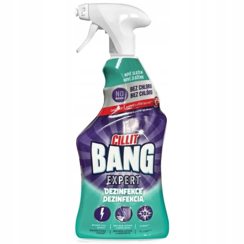 Cillit Bang Expert Dezinfekce spray 750ml płyn do dezynfekcji i czyszczenia bez chloru