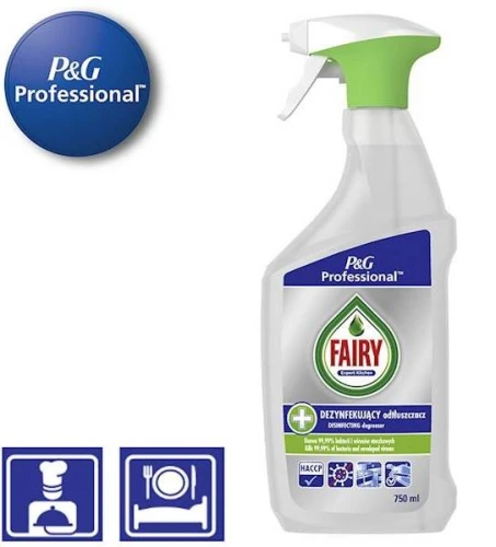 Fairy Professional Dezynfekujący odtłuszczacz spray 750ml Expert Kitchen HACCP