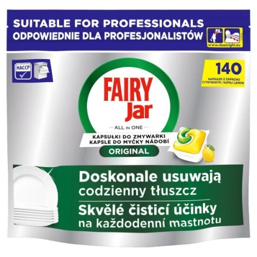 Fairy / Jar Professional Original All in One Lemon kapsułki do zmywarki 140 sztuk