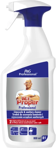 Mr. Proper Professional Spray do łazienki 800ml środek do usuwania kamienia i czyszczenia urządzeń sanitarnych