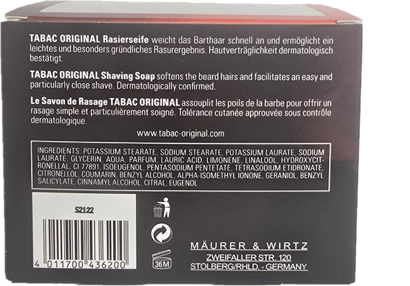 TABAC Original Mydło do golenia 125g - Sklep i hurtownia FH German