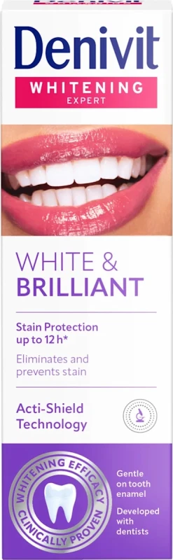 Denivit Anti-Stain Expert White & Brilliant 50ml – specjalistyczna pasta wybielająca do zębów - Sklep i hurtownia FH German