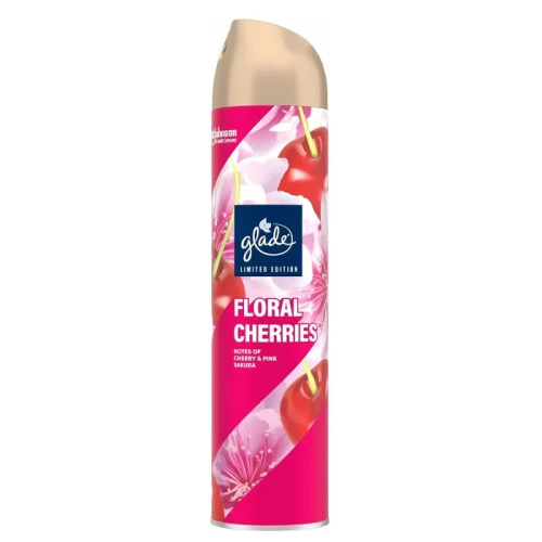 Glade Odświeżacz powietrza w sprayu Floral Cherries 300ml – limitowana edycja o zapachu wiśni i różowej sakury