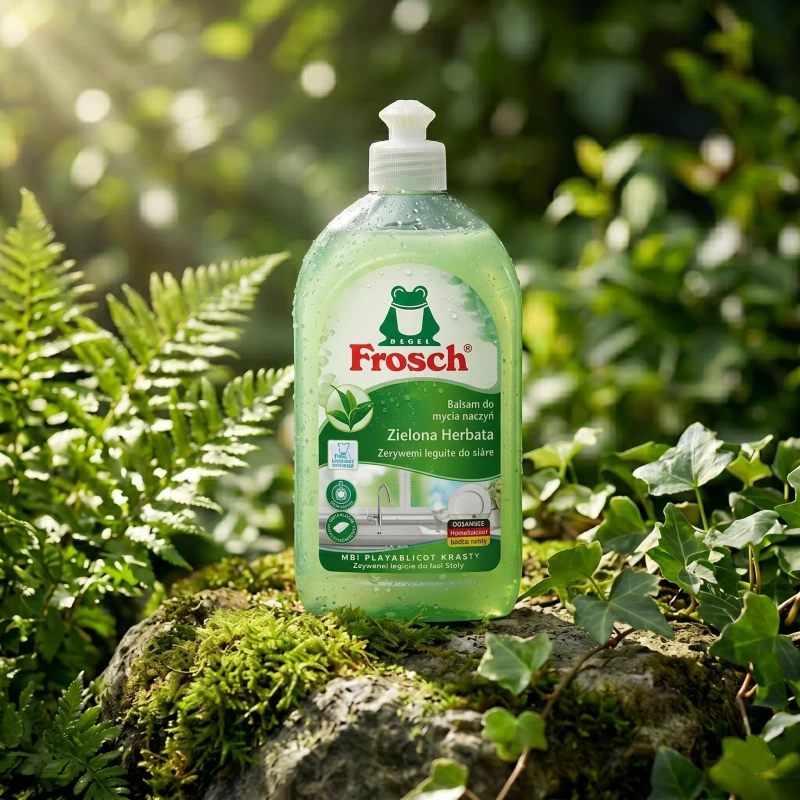 Frosch Ekologiczny Balsam do mycia naczyń Zielona Herbata 500ml – łagodne zmywanie dla skóry - Sklep i hurtownia FH German
