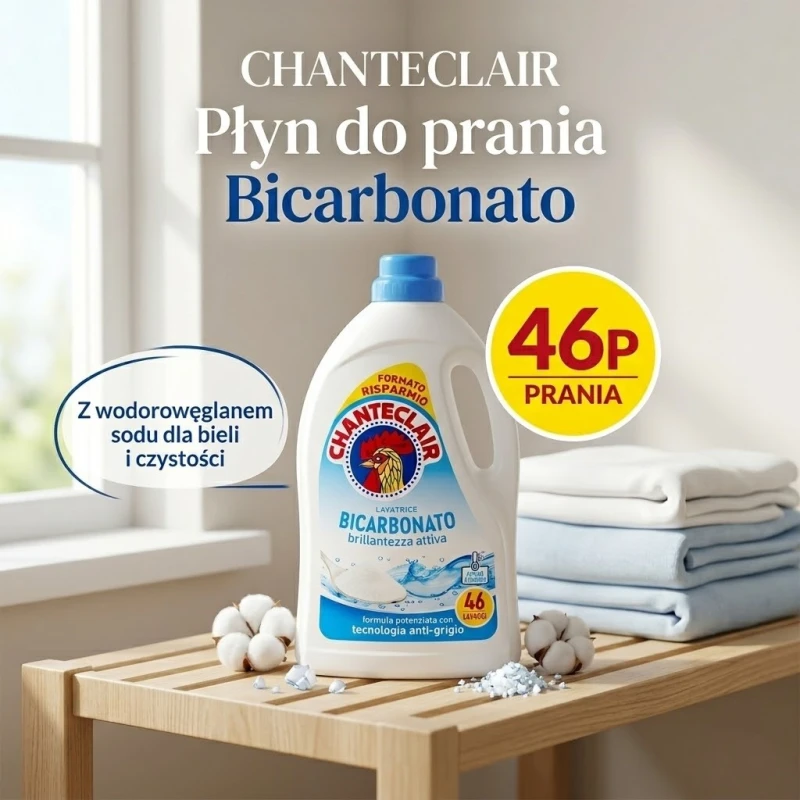 Chante Clair Płyn do prania Bicarbonato 2,07L 46P – włoski żel do prania z sodą oczyszczoną - Sklep i hurtownia FH German
