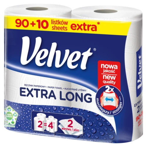 VELVET   Ręcznik kuchenny Extra Long Biały  A2/9/