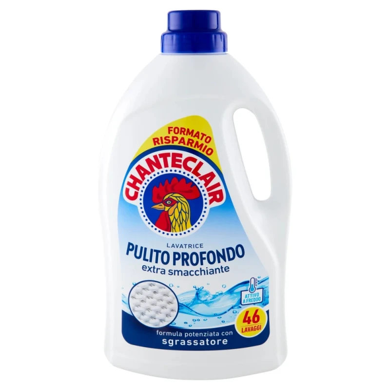 Chanteclair Pulito Profondo Włoski płyn do prania 2,07L 46P – oryginalny żel z odtłuszczaczem - Sklep i hurtownia FH German