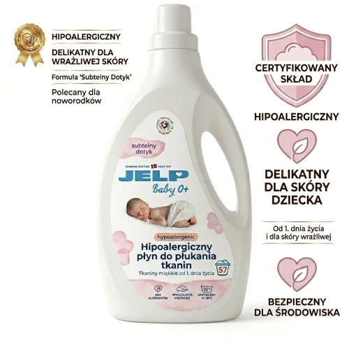 JELP 0+ Hipoalergiczny płyn do płukania 2L 57P Subtelny /6  DM