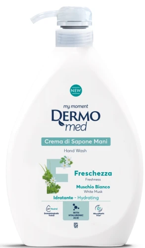 DERMOMED   Mydło  w płynie 1l pompka Muschio Bianco IT /6/