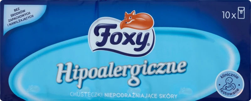FOXY   Chusteczki higieniczne A10 Hipoalergiczne   /18/ - Sklep i hurtownia FH German
