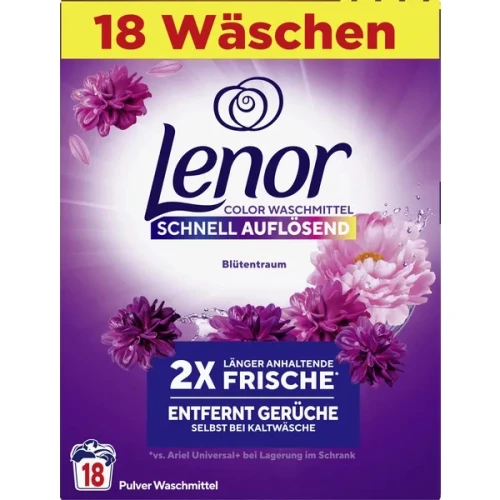 LENOR Blutentraum Color proszek do prania tkanin kolorowych niemiecki 990g 18 pran