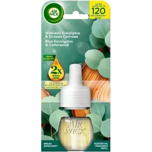 AIR WICK Niebieski Eukaliptus & Drzewo Cedrowe zapas do elektrycznego odświeżacza powietrza 19ml