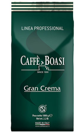 CAFFE BOASI Gran Crema kawa ziarnista 1 kg – włoska kawa do ekspresu, profesjonalna
