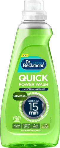 Dr Beckmann Quick Power Wash Universal 800 ml – niemiecki koncentrat do prania, działa w 15 minut