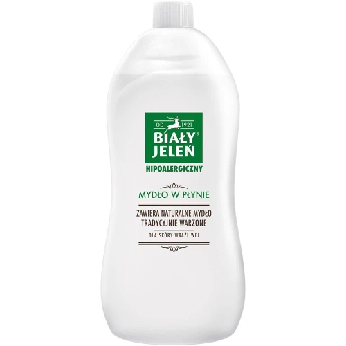 BIAŁY JELEŃ   Mydło w płynie 1000ml Zapas