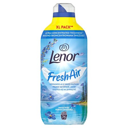 LENOR Outdoorable Fresh Air skoncentrowany płyn do płukania tkanin Świeży Powiew XL Pack 1064ml (76 prań)