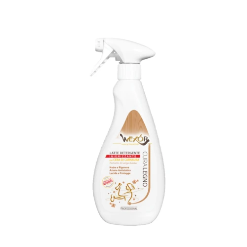 WEXOR Cura Legno luksusowe włoskie mleczko z woskiem Carnauba do pielęgnacji drewna spray 500ml