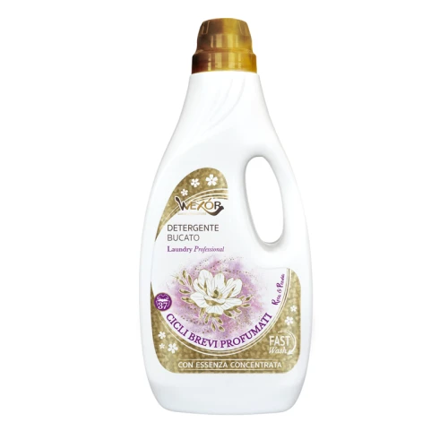 WEXOR Detergente Bucato Rosa & Peonia luksusowy perfumowany żel do prania 1,5L (37 prań)