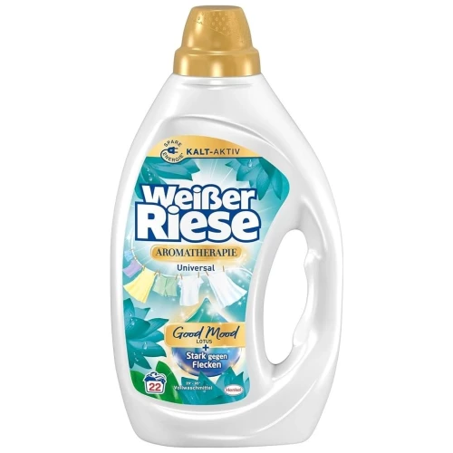 WEIßER RIESE Aromatherapie Universal Lotus niemiecki żel do prania tkanin Good Mood 990ml (22 prania)