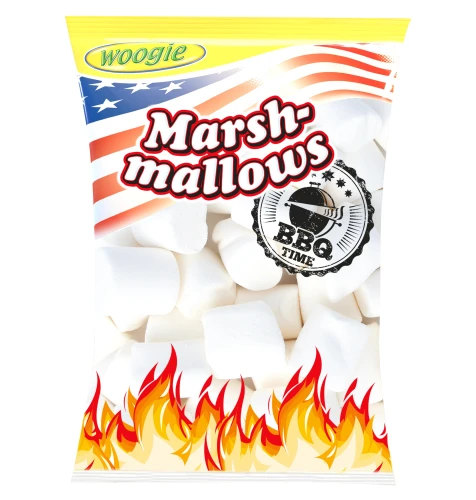 WOOGIE Marshmallows BBQ Time American Style puszyste pianki do opiekania 300g
