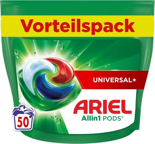 ARIEL All-in-1 PODS Universal+ profesjonalne niemieckie kapsułki do prania 50 szt.