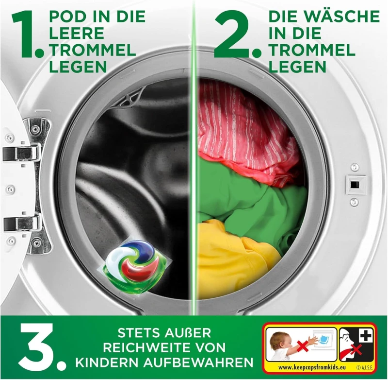 ARIEL All-in-1 PODS Universal+ profesjonalne niemieckie kapsułki do prania 50 szt. - Sklep i hurtownia FH German