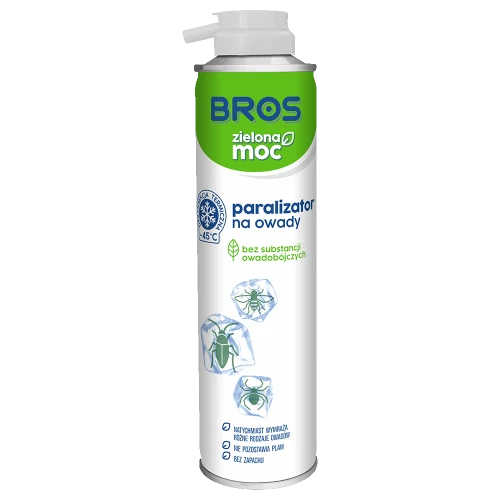 BROS Zielona Moc Paralizator na owady, ekologiczny spray zamrażacz -45°C bez chemii 300ml