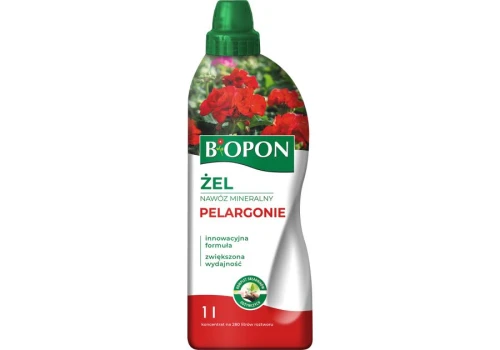 BIOPON Nawóz mineralny w żelu do pelargonii intensywne kwitnienie koncentrat 1L