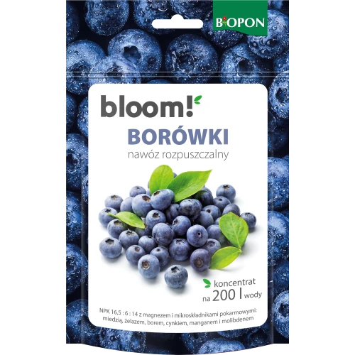 BIOPON bloom! BORÓWKI Nawóz rozpuszczalny koncentrat na 200L wody 200g