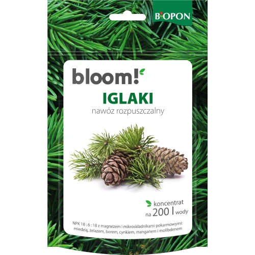 BIOPON bloom! IGLAKI Nawóz rozpuszczalny koncentrat na 200L wody 200g