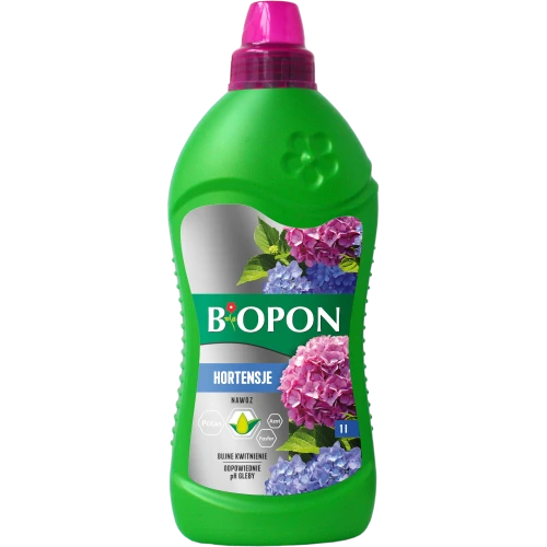 BIOPON Nawóz do hortensji bujne kwitnienie, odpowiednie pH gleby płyn 1L